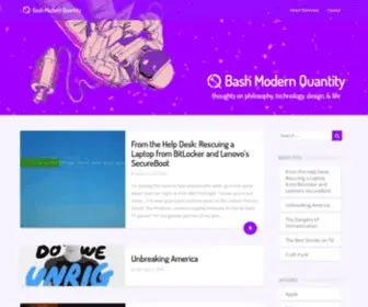 Bashmodernquantity.com(Bash Modern Quantity is Thomas Q Brady) Screenshot
