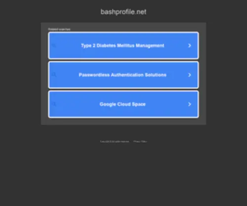 Bashprofile.net(bashprofile) Screenshot
