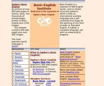 Basic-English.org(Institute) Screenshot