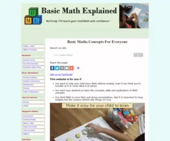 Basic-Math-Explained.com(Basic Math Explained) Screenshot