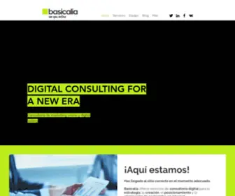 Basicalia.com(Consultoría de Marketing Digital) Screenshot