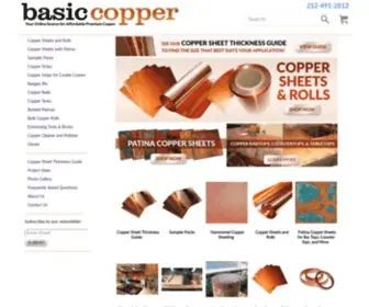 Basiccopper.com(Copper Sheet) Screenshot