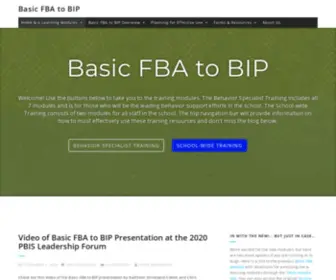 BasicFba.com(Training for school staff on conducting Functional Behavior Assessment to develop Behavior Intervention Plans) Screenshot