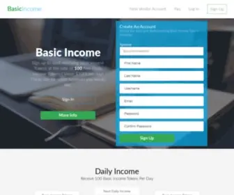 Basicincome.network(Basicincome network) Screenshot