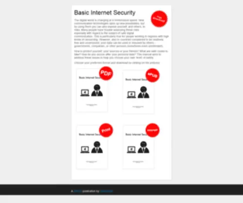 Basicinternetsecurity.org(Download the Free Book (PDF) Screenshot