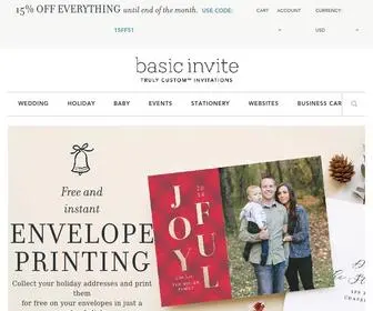 Basicinvite.com(Invitations, Announcements, and Photo Cards) Screenshot
