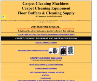 Basicmaint.com(CARPET CLEANING MACHINES) Screenshot