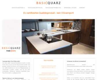 Basicquarz.com(Basic Quarz BasicQuarz Quarzstein Arbeitsplatte) Screenshot