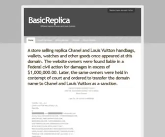 Basicreplica.com(Chanel BasicReplica Handbags) Screenshot