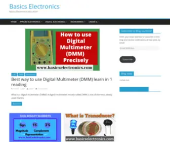 Basicselectronics.com(Basics Electronics) Screenshot