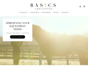 Basicsequestrian.com(Basics Equestrian) Screenshot