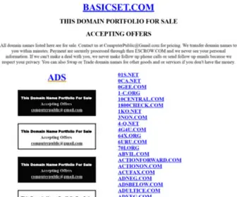 Basicset.com(Sell/Buy/Trade/Barter/Swap/Rent) Screenshot