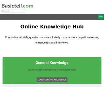 Basictell.com(General knowledge) Screenshot