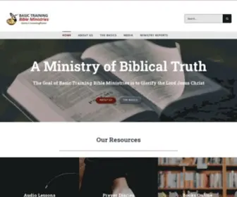 Basictraining.org(We provide sound Bible teaching without cost to believers in Jesus Christ) Screenshot