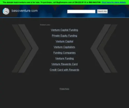 BasicVenture.com(Basic Venture) Screenshot