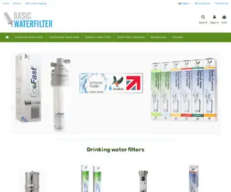 Basicwaterfilter.com(Drinking water filters) Screenshot