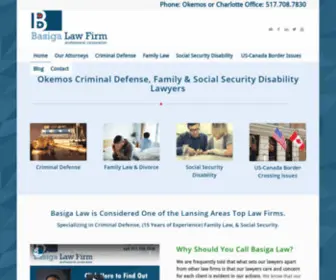 Basigalawfirm.com(Lansing Criminal Defense) Screenshot