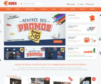 Basika.fr(Meubles design et exotiques à prix discount) Screenshot