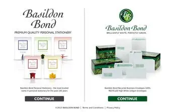 Basildonbond.com(Basildon Bond) Screenshot