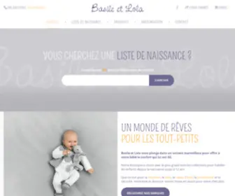 Basileetlola.com(Listes de naissance) Screenshot