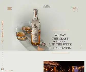 Basilhaydens.com(Small Batch Whiskey) Screenshot