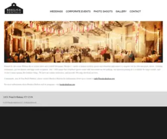 Basilicarentals.com(Wedding and Event Venue) Screenshot