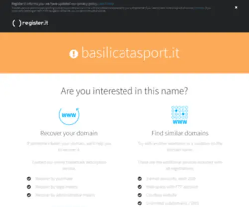 Basilicatasport.it(Basilicata Sport) Screenshot