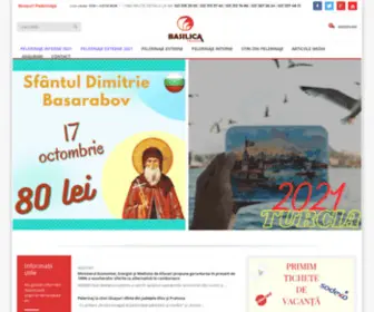 Basilicatravel.ro(Agenția de pelerinaje Basilica Travel) Screenshot