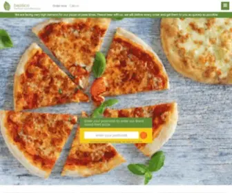 Basilico.co.uk(Pizza Delivery & Takeaway in London) Screenshot