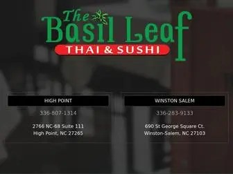 Basilleafthai.com(Basil Leaf Thai) Screenshot