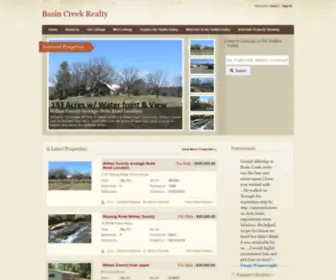 Basincreekrealty.com(Basin Creek Realty) Screenshot