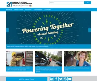 Basinelectric.com(Basin Electric Power Cooperative) Screenshot