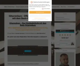 Basis-Gitarrenkurs.de(Effektiv Gitarre lernen mit dem) Screenshot