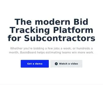 Basisboard.com(Automated bid tracking system & analytics platform by Basis. Our software) Screenshot