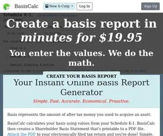 Basiscalculator.com(BasisCalc) Screenshot