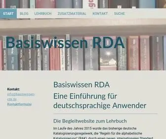Basiswissen-Rda.de(Die Website zum Lehrbuch) Screenshot