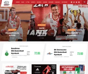 Basket-NYmburk.cz(ERA Basketball Nymburk) Screenshot