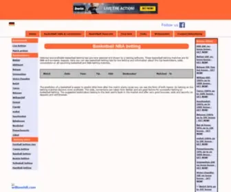 Basketball-Betting-Explorer.com Screenshot
