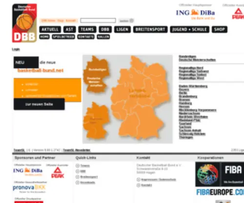 Basketball-Bund.com(Bundesligen) Screenshot