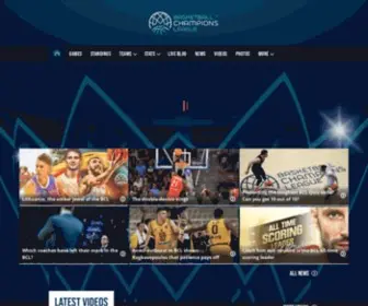 Basketballcl.com(Basketball Champions LeagueFIBA.basketball) Screenshot