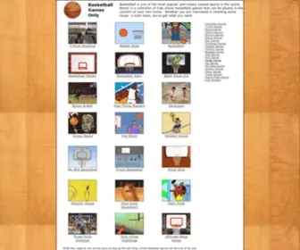 Basketballgamesonly.com(Basketball Games) Screenshot