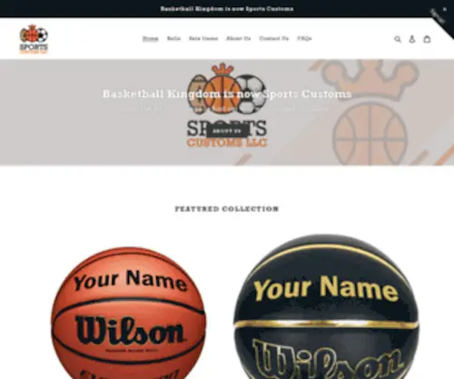 Basketballkingdom.com(Sports Customs) Screenshot