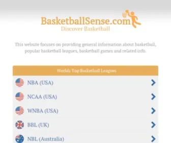 Basketballsense.com(Discover Basketball) Screenshot