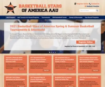Basketballstarsofamerica.com(Basketball Stars of America AAU) Screenshot