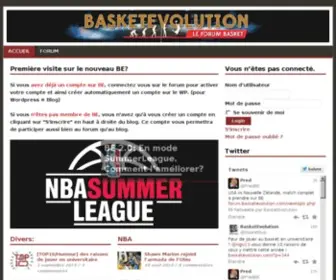 Basketevolution.com(Site & Forum sur la NBA et le Basketball) Screenshot
