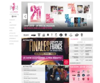 Basketlfb.com(LFB : Ligue Féminine de Basketball) Screenshot