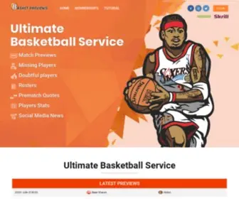 Basketpreviews.com(Basketball Previews Service) Screenshot