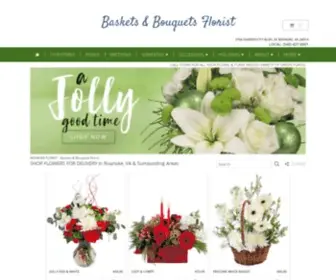 Basketsandbouquetsflorist.com(Roanoke Florist) Screenshot