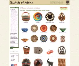 Basketsfromafrica.com(Fair Trade African Baskets and Gifts from Baskets of Africa) Screenshot