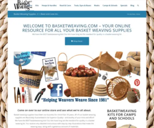 Basketweaving.com(Reed & Cane) Screenshot